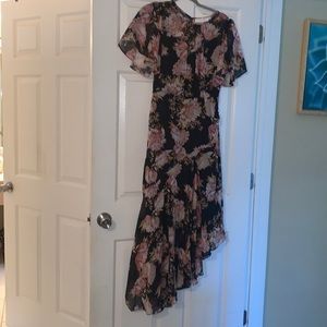 Asymmetrical flowy long dress